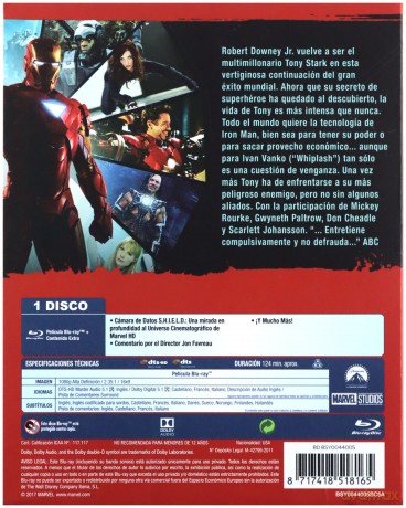 Iron Man 2 [Blu-Ray]