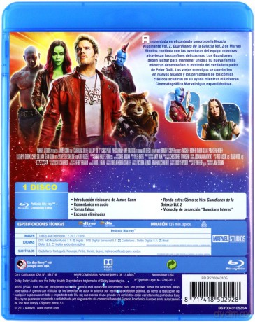 Guardians of the Galaxy Vol. 2 (Strażnicy Galaktyki vol. 2) [Blu-Ray]