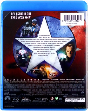 Captain America: The First Avenger (Pierwsze starcie) [Blu-Ray]