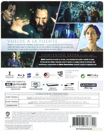 Matrix Zmartwychwstania (steelbook) [Blu-Ray 4K]+[Blu-Ray]