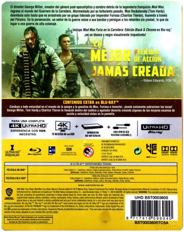 Mad Max: Fury Road (Mad Max: Na drodze gniewu) (steelbook) [Blu-Ray 4K]+[2xBlu-Ray]