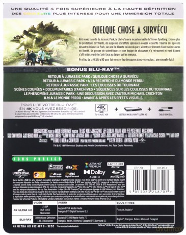 Zaginiony świat: Jurassic Park (steelbook) [Blu-Ray 4K]+[Blu-Ray]