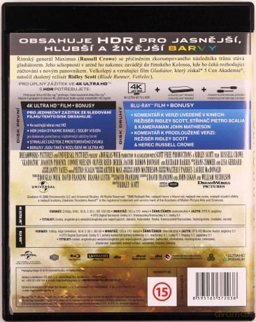 Gladiator [Blu-Ray 4K]+[Blu-Ray]