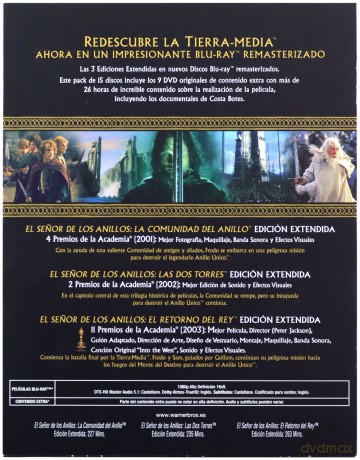 The Lord of the Rings Trilogy (Władca Pierścieni Trylogia) [6xBlu-Ray]+[9DVD]