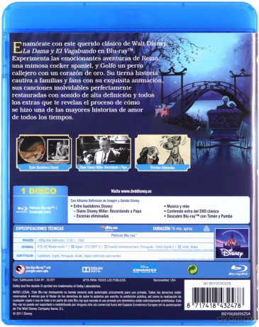 Lady and the Tramp (Zakochany kundel) (Disney) [Blu-Ray]