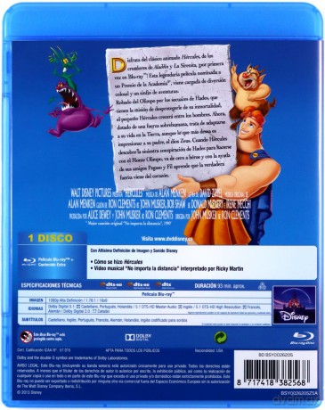 Hercules (Herkules) (Disney) [Blu-Ray]