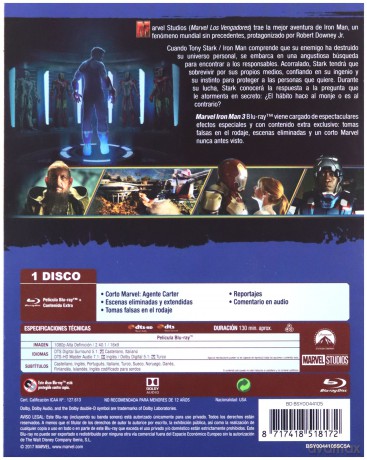 Iron Man 3 [Blu-Ray]