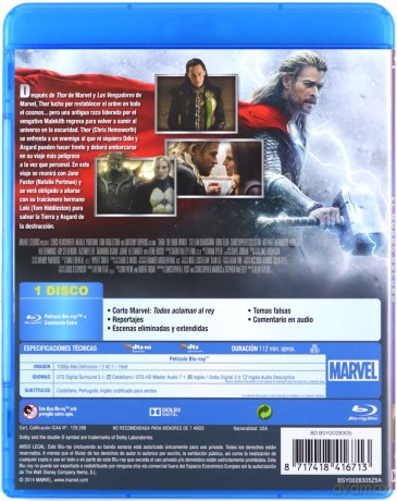 Thor: The Dark World (Thor: Mroczny świat) [Blu-Ray]