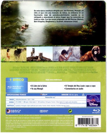 The Jungle Book (Księga dżungli) (Disney) (steelbook) [Blu-Ray]