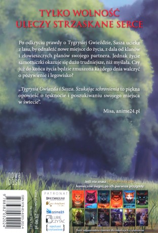 Tygrysia gwiazda i Sasza: Ucieczka w las/ Szukając schronienia/ Powrót do klanów. Trylogia - Erin Hunter [3xKSIĄŻKA]