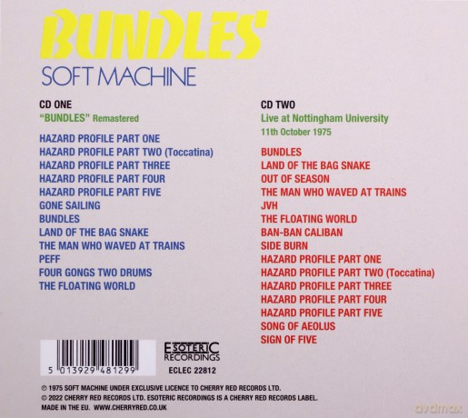 Soft Machine: Bundles - Remastered [2CD]