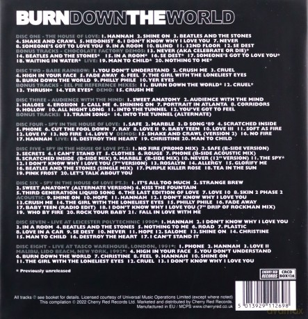 The House Of Love: Burn Down The World [8CD]