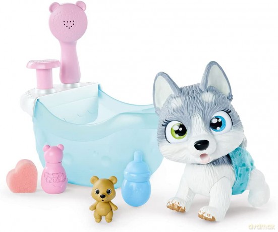 PAMPER PETZ wanna z pieskiem Husky [FIGURKA]