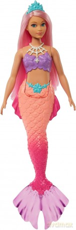 Lalka Barbie Dreamtopia Syrenka Pomarańczowo-różowy ogon