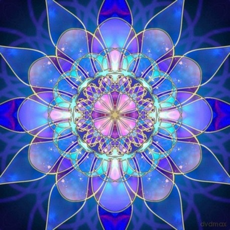 Mandala 7D - Granatowe koło