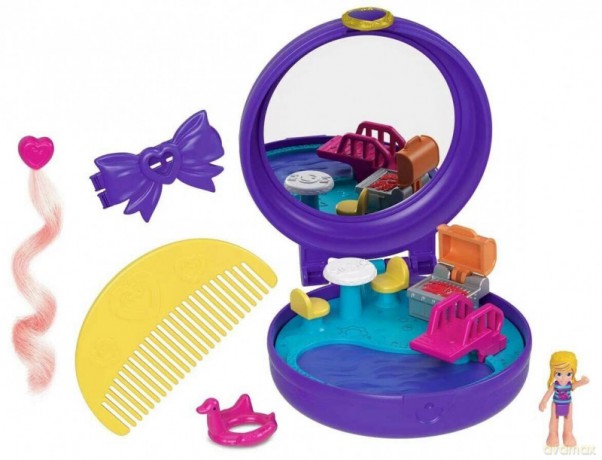 Polly Pocket Puzdereczko z akcesoriami - Basen [FIGURKA]
