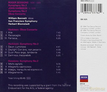 Blomstedt: Harbison: Oboe Cto.+ [CD]