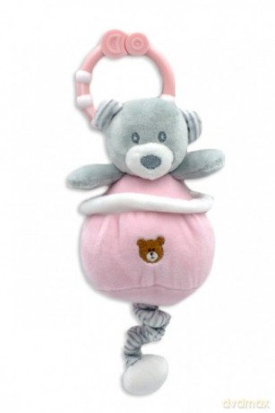 Pozytywka Miś różowa 13 cm