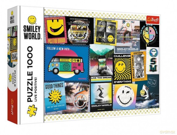 TREFL 1000 el. Żyj pozytywnie Smiley 10729 [PUZZLE]