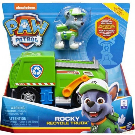 Zestaw Psi Patrol Pojazd podstawowy z figurką Rocky [FIGURKA]