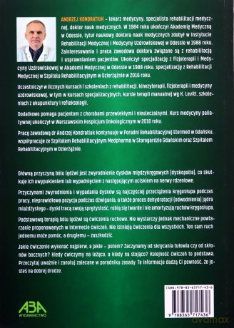 Dyskopatia lędźwiowa. Skuteczna pomoc w nagłych przypadkach - Andrzej Kondratiuk [KSIĄŻKA]