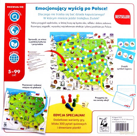 Gra edukacyjna Polska Edycja specjalna 5-99 lat Kapitan Nauka - P. Czapczyk, H. Bobrowski [GRA]