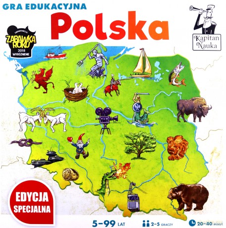 Gra edukacyjna Polska Edycja specjalna 5-99 lat Kapitan Nauka - P. Czapczyk, H. Bobrowski [GRA]