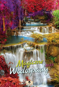 Kalendarz 2023 ścienny A3 dwustronny Magiczne Wodospady V10 [KALENDARZ]