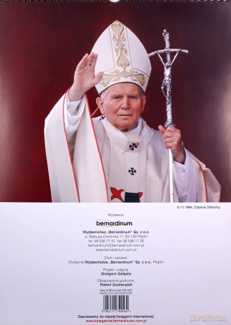 Kalendarz 2023 ze św. Janem Pawłem II [KALENDARZ]