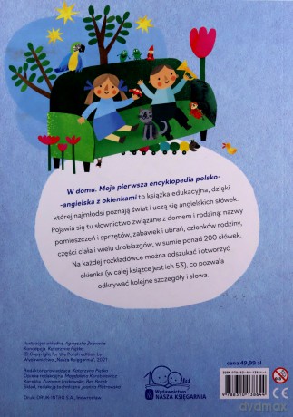 W domu. Moja pierwsza encyklopedia polsko-angielska z okienkami - Agnieszka Żelewska [KSIĄŻKA]
