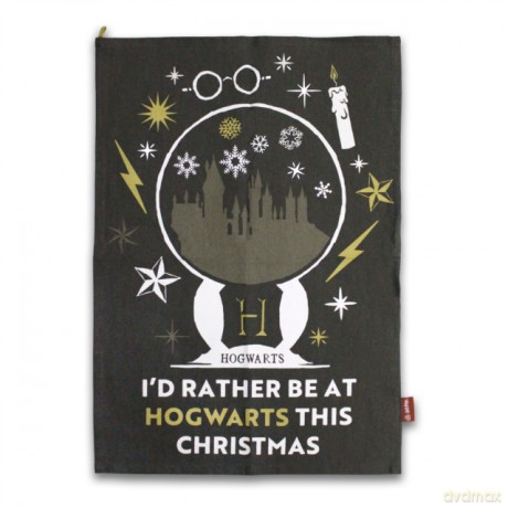 Tea Towel - Harry Potter (Rather be at Hogwarts)