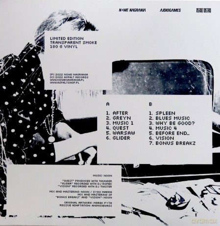 NOON: Bleak Output MAX (Transparent smoke) [Winyl]