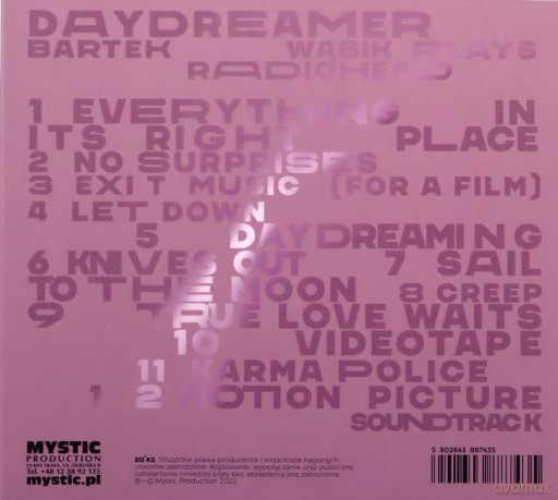 Bartek Wąsik: Daydreamer - Bartek Wąsik plays Radiohead [CD]