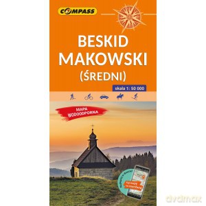 Beskid Makowski Średni Mapa laminowana [KSIĄŻKA]