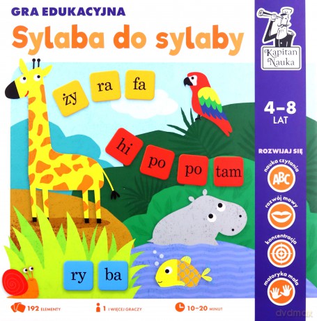 Gra edukacyjna Sylaba do sylaby 4-8 lat [GRA]