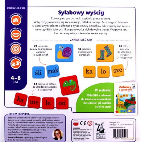 Gra edukacyjna Sylaba do sylaby 4-8 lat [GRA]
