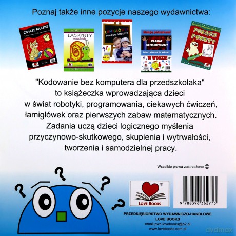 Kodowanie bez komputera dla przedszkolaka - Agnieszka Wileńska [KSIĄŻKA]