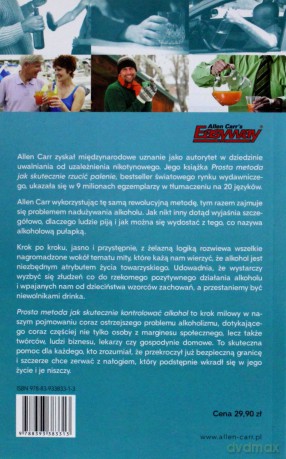 Prosta metoda jak skutecznie kontrolować alkohol - Allen Carr [KSIĄŻKA]