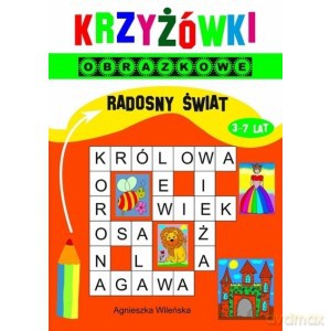 Krzyżówki obrazkowe Radosny świat - Agnieszka Wileńska [KSIĄŻKA]