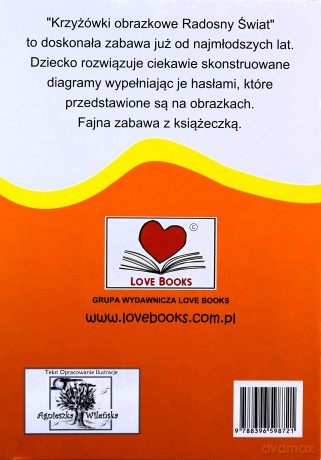 Krzyżówki obrazkowe Radosny świat - Agnieszka Wileńska [KSIĄŻKA]