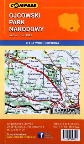 Ojcowski Park Narodowy Mapa kieszonkowa [KSIĄŻKA]