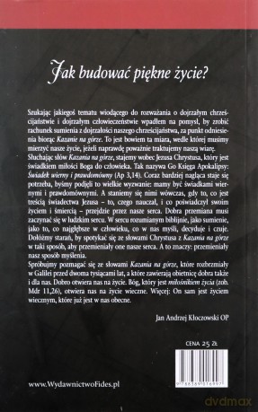 Jak budować piękne życie? Jezusowy przewodnik po Kazaniu na górze - Kłoczowski Jan, Andrzej OP [KSIĄŻKA]