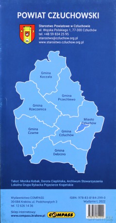 Powiat Człuchowski Mapa turystyczna [KSIĄŻKA]