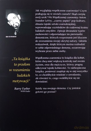 Współczesna czarownica czyli szatańska sztuka uwodzenia - Anton Szandor Lavey [KSIĄŻKA]