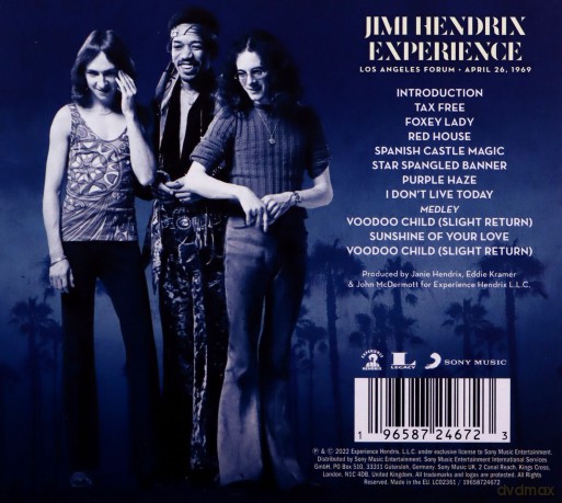Jimi Hendrix The Experience: Los Angeles Forum - April 26, 1969 [CD]