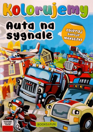 Auta na sygnale. Kolorujemy [KSIĄŻKA]
