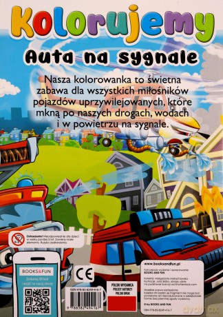 Auta na sygnale. Kolorujemy [KSIĄŻKA]
