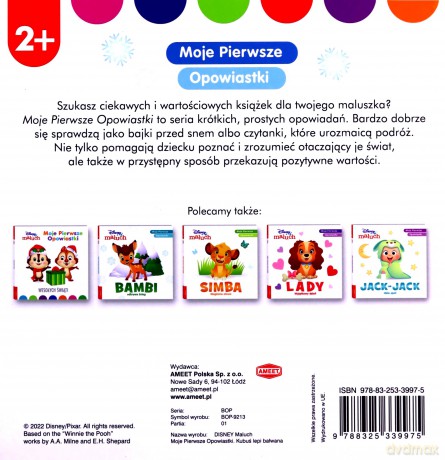 Disney Maluch Moje Pierwsze Opowiastki Kubuś lepi bałwana BOP-9213 [KSIĄŻKA]