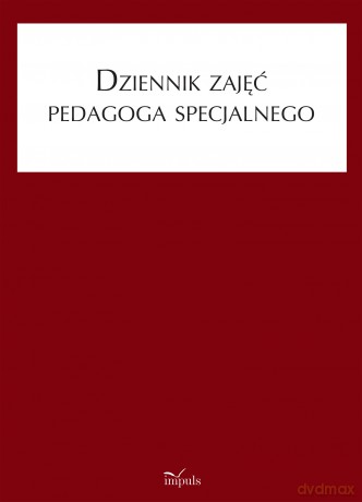 Dziennik zajęć pedagoga specjalnego - Anna Franczyk [KSIĄŻKA]