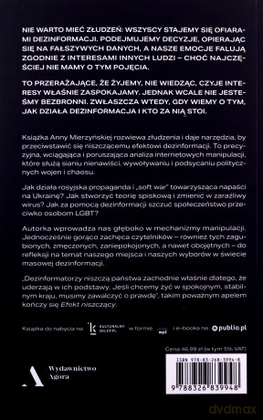Efekt niszczący. Jak dezinformacja wpływa na nasze życie - Anna Mierzyńska [KSIĄŻKA]